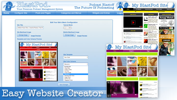 blastpod website creator.